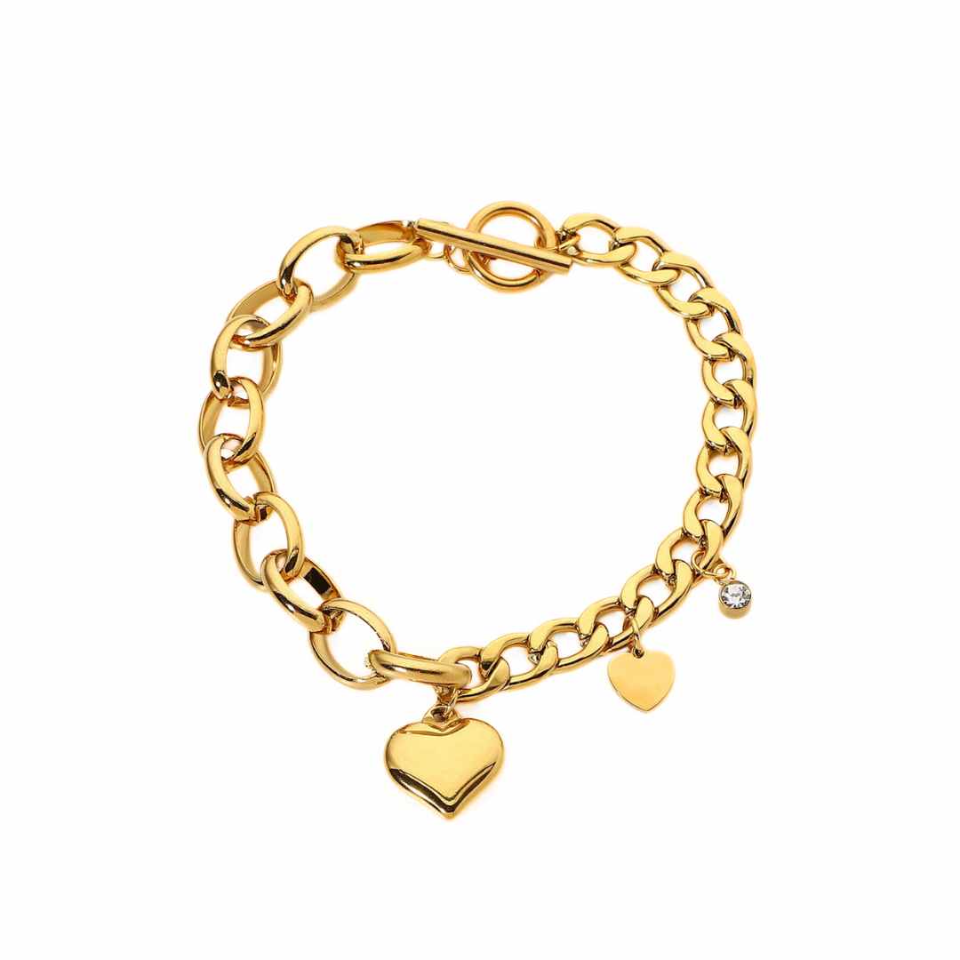 PULSERA CRISTAL LOVE x1u