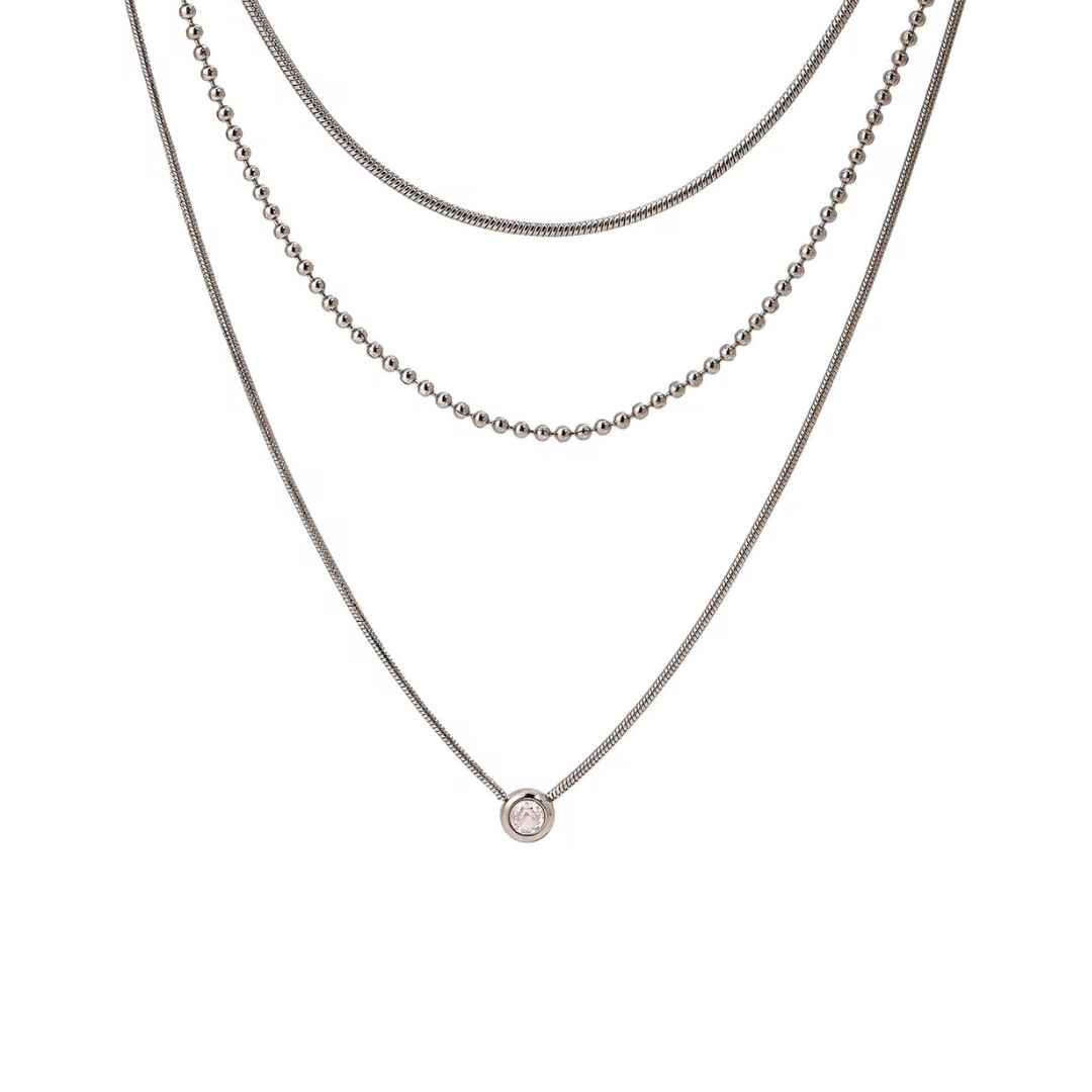 COLLAR MULTI SILVER x1u