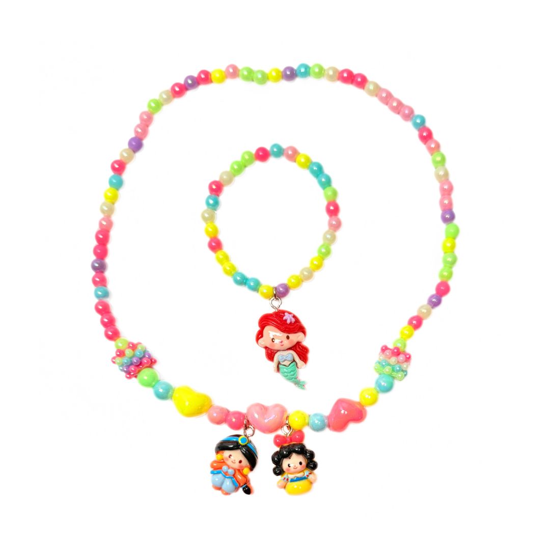 SET PRINCESAS PULSERA Y COLLAR