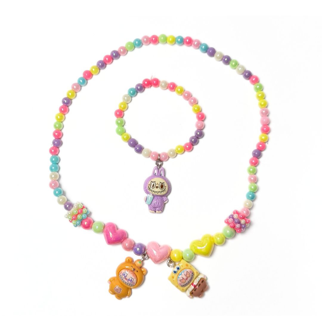 SET LABUBU COLLAR Y PULSERA