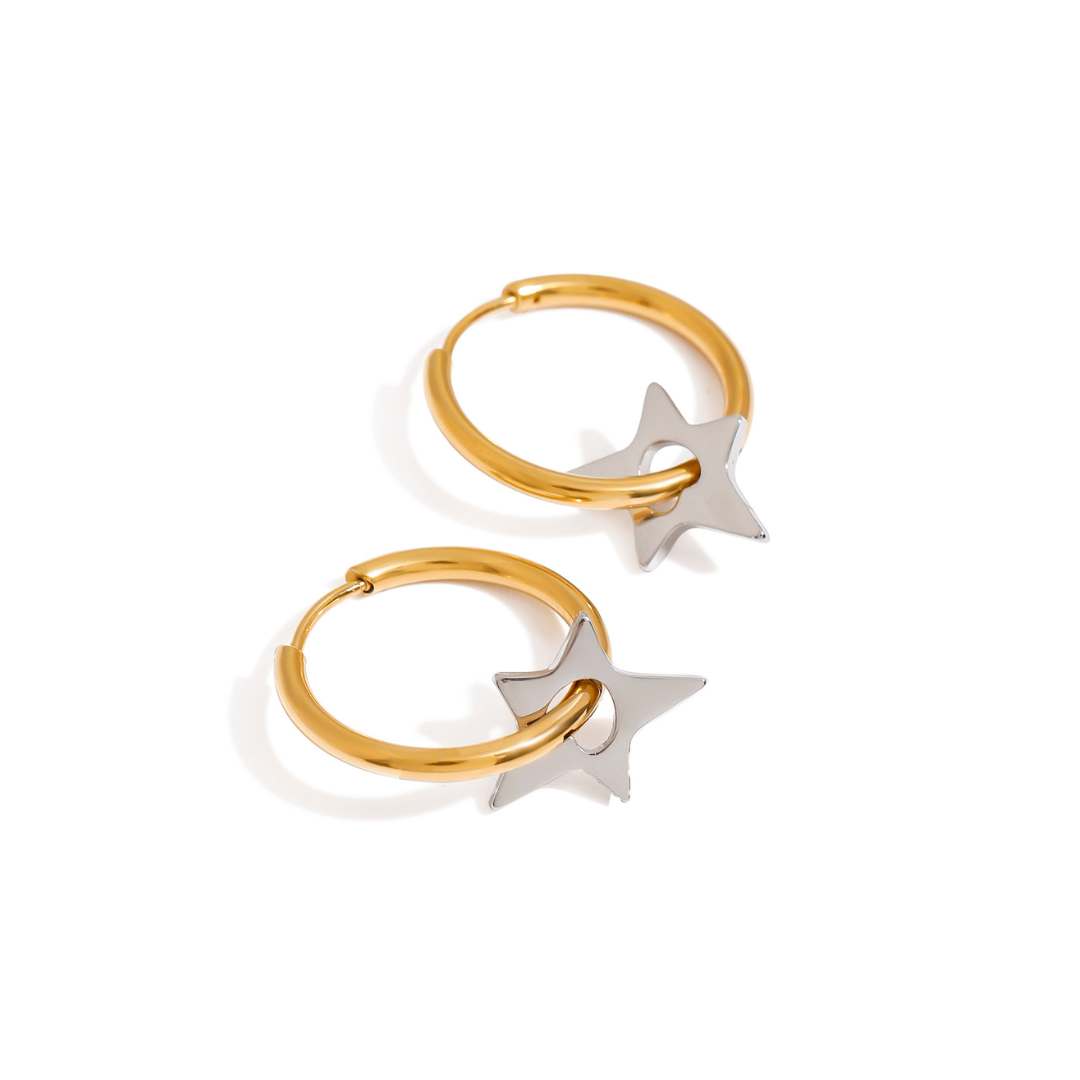 AROS HOOP ESTRELLA DUO x par