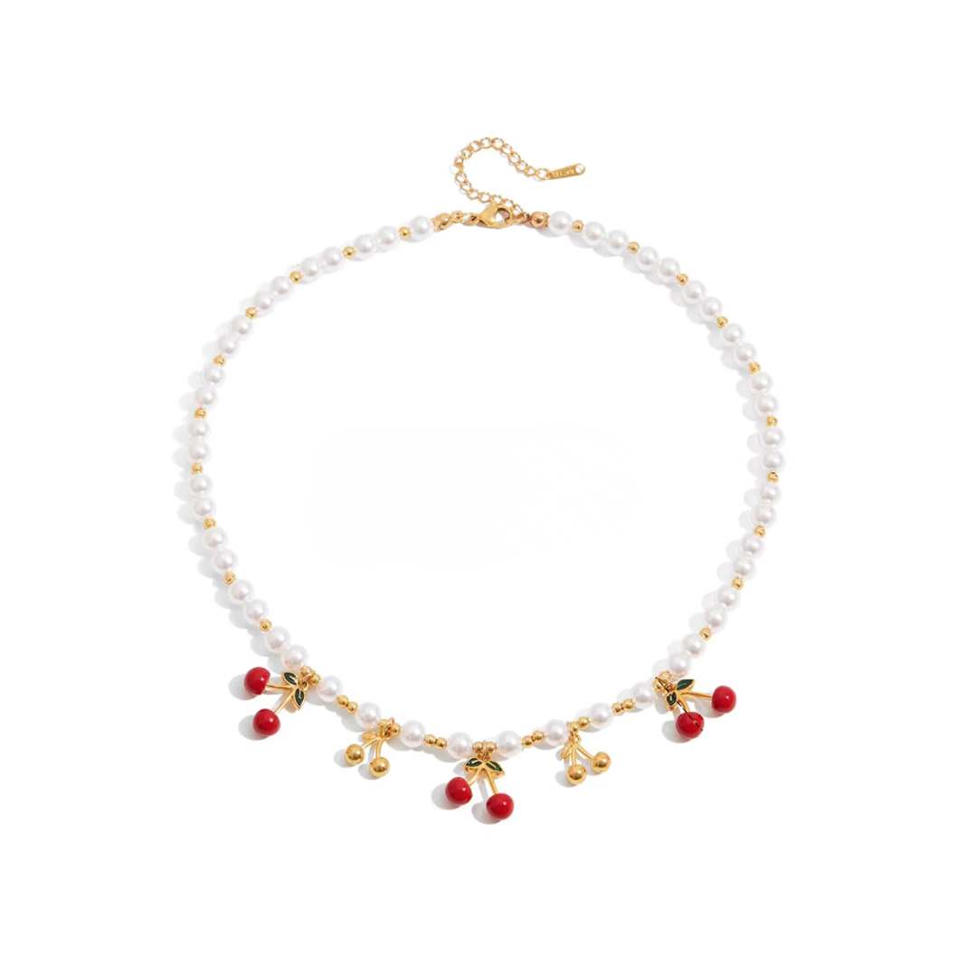 COLLAR CHERRY PERLAS x1u