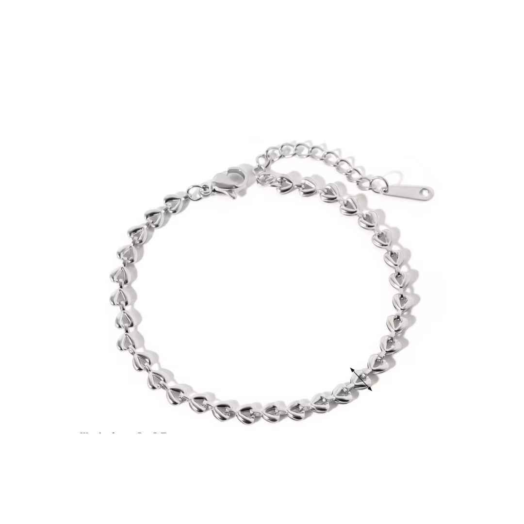 PULSERA MULTI CORA SILVER x1u