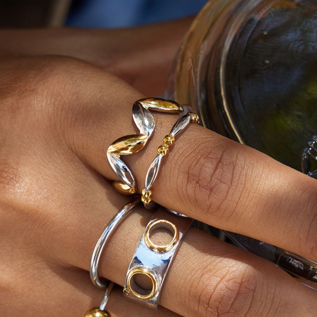 ANILLO MINIMAL DUO x1u