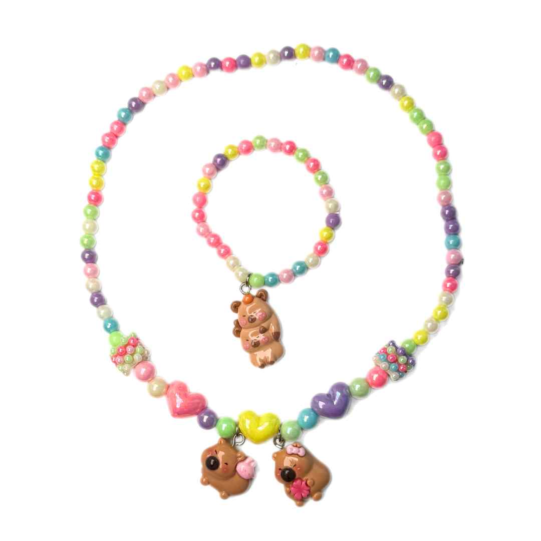 SET BIG CAPIBARA PULSERA Y COLLAR