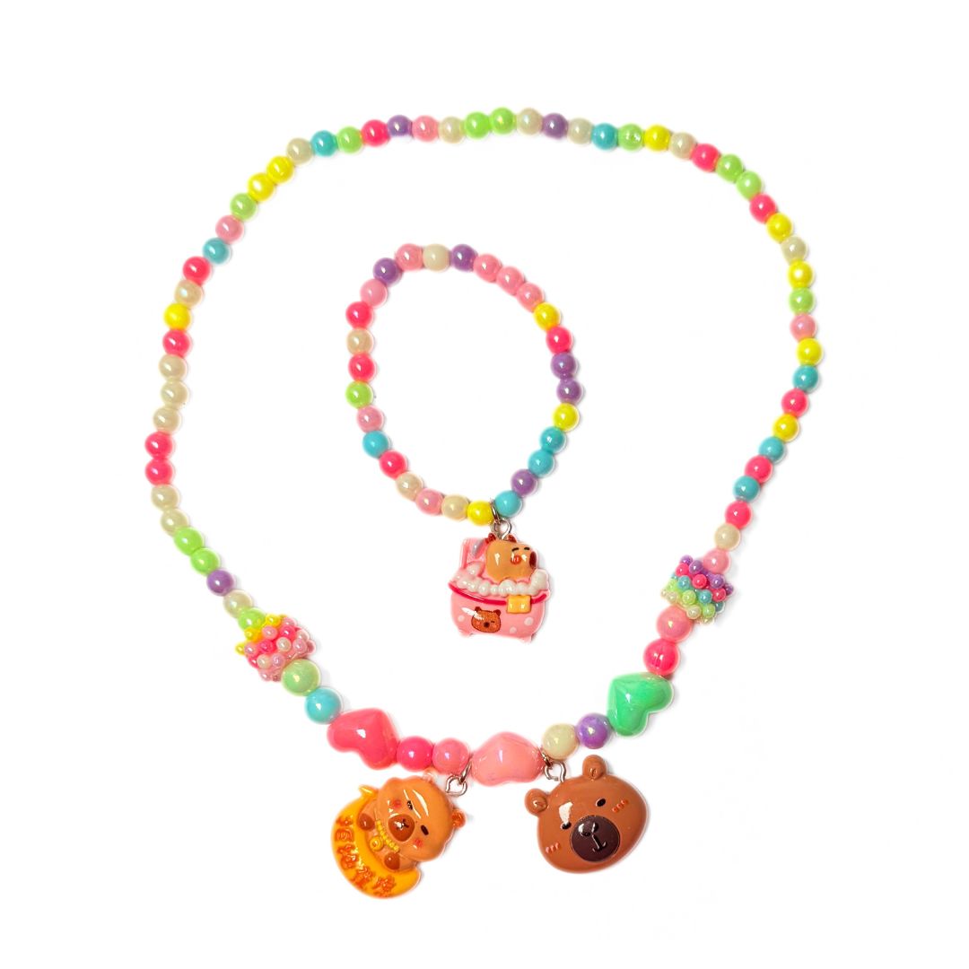 SET BIG CAPIBARA COLLAR PULSERA Y COLLAR