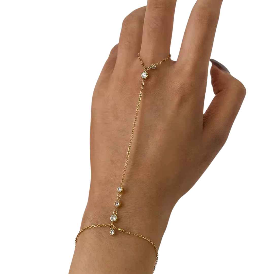 PULSERA ANILLO CRISTAL x1u