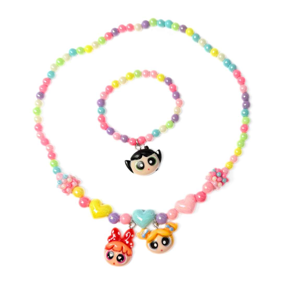 SET CHICAS SUPER PODEROSAS PULSERA Y COLLAR