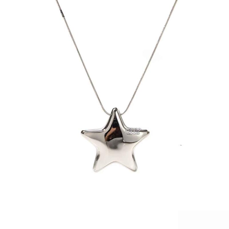 COLLAR SILVER STAR x1u.