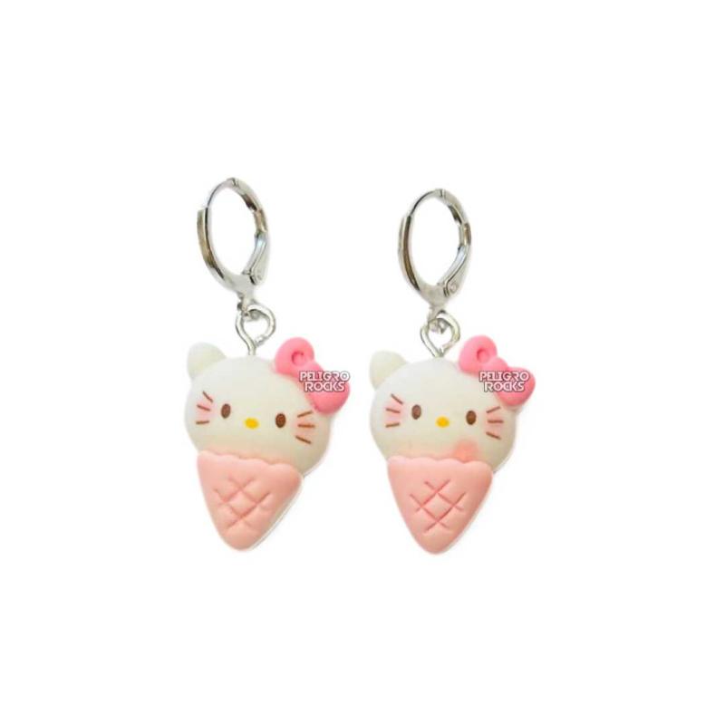 AROS HELLO KITTY HELADO x PAR