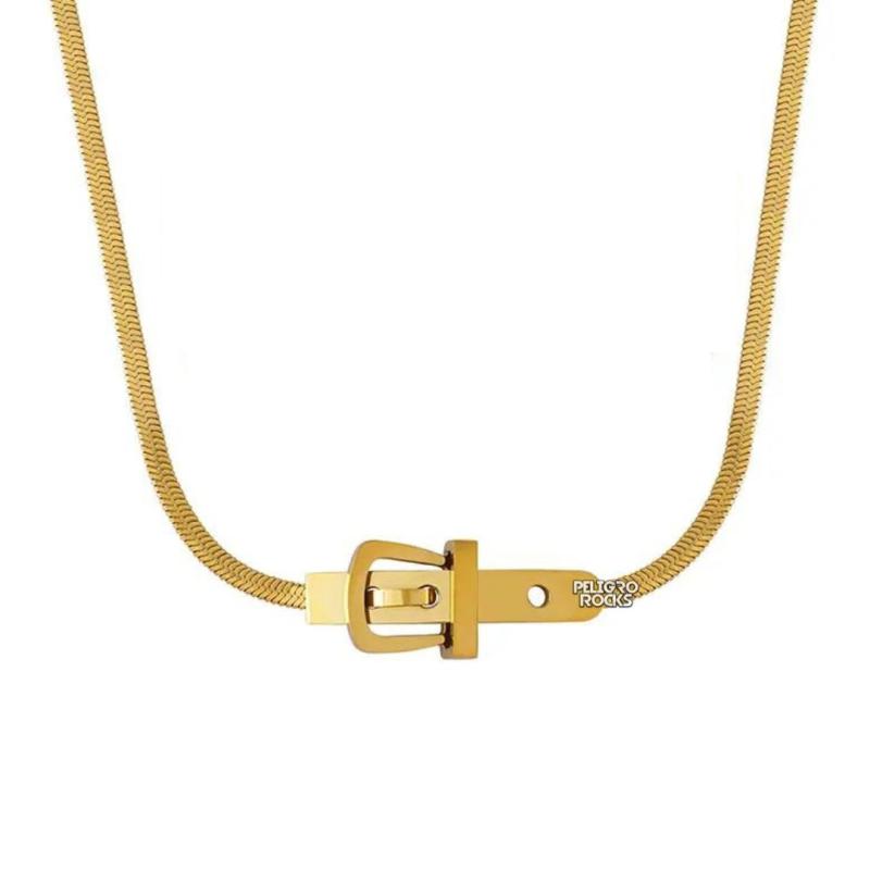 COLLAR BELT GOLD x1u