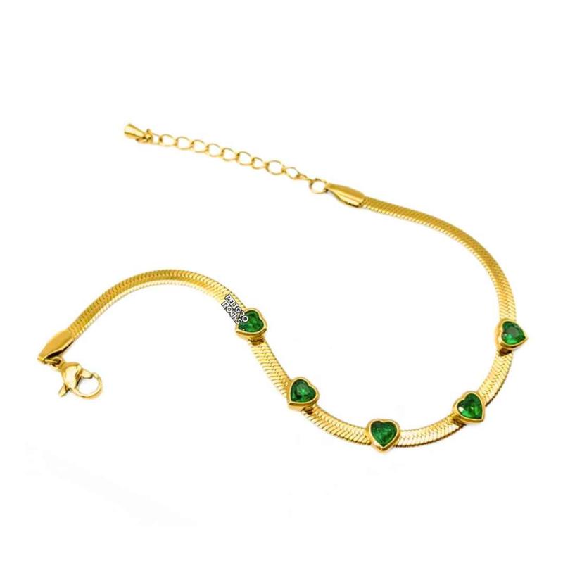 PULSERA GREEN LOVE x1u