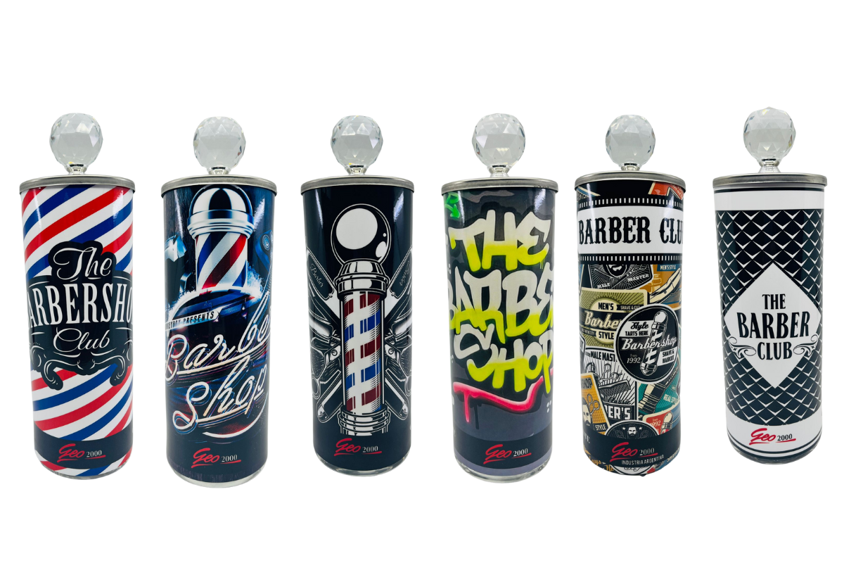 Jarra p/ sanitizante Barber Design Cristal  VA8165