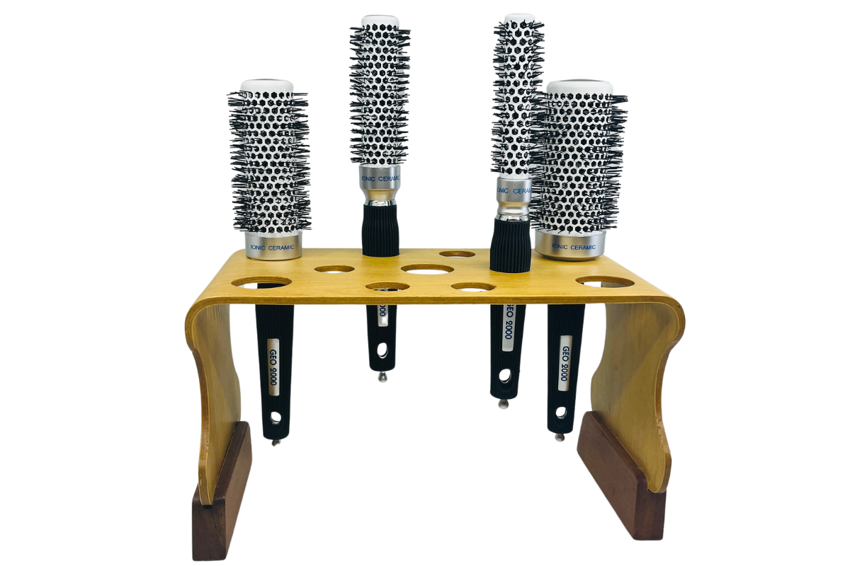 Kit cepillos ionic ceramic + posacepillos wood bonificado