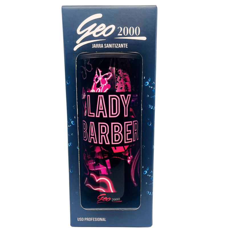 Jarra p/ sanitizante Barber Design Cromado  VA8160