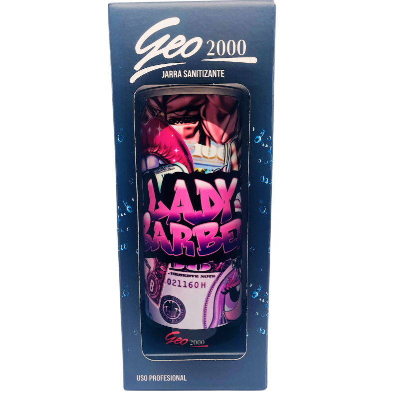 Jarra p/ sanitizante Barber Design Cromado  VA8160