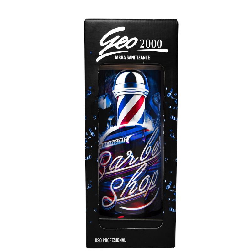 Jarra p/ sanitizante Barber Design Cromado  VA8160