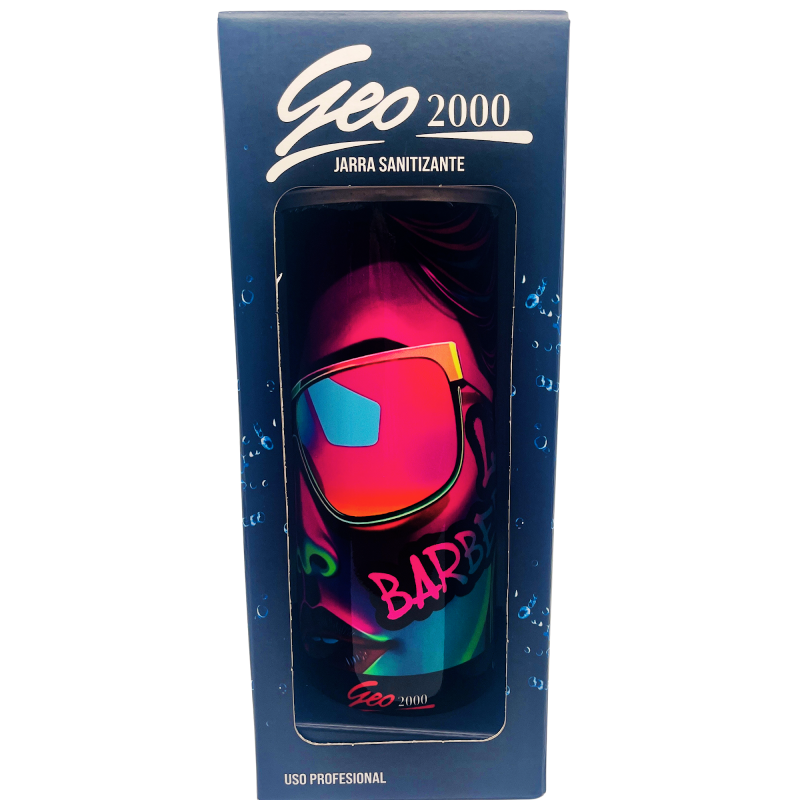 Jarra p/ sanitizante Barber Design Cromado  VA8160