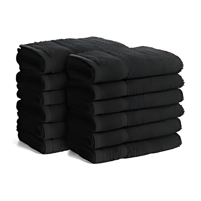 Toallas x10 deluxe negras AV3252