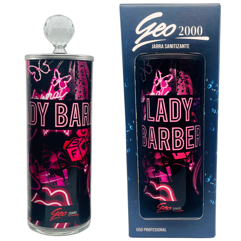Jarra p/ sanitizante Barber Design Cristal  VA8165