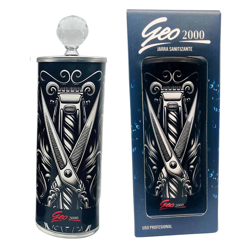 Jarra p/ sanitizante Barber Design Cristal  VA8165