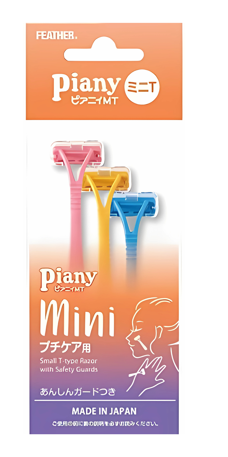 Feather Piany afeitadora mini femenina x3 MT TV0106