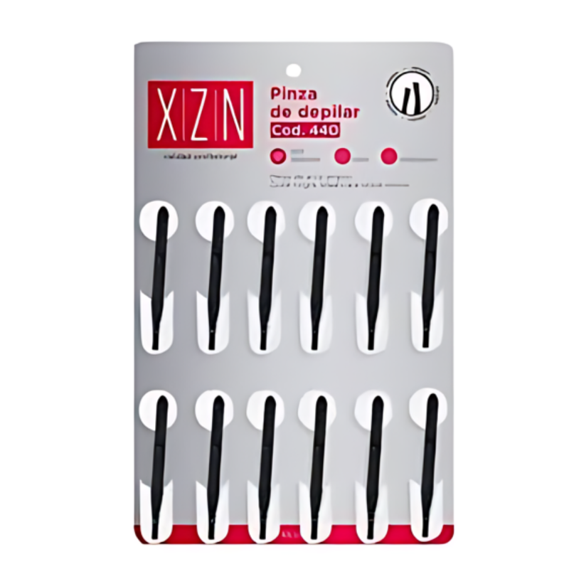 Pinza de depilar Negra #440 XZN x12un TV0440