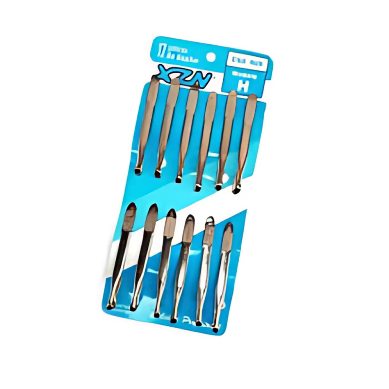 Pinza de depilar hueca x12un TV0400