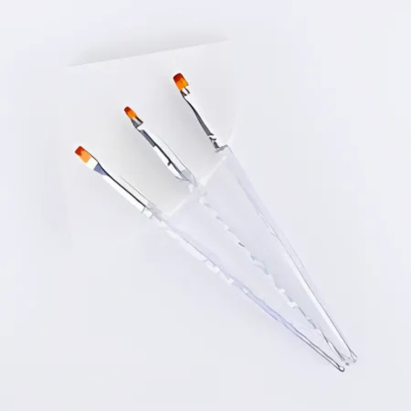 Pincel x3 para uñas acrilico corto UE4022
