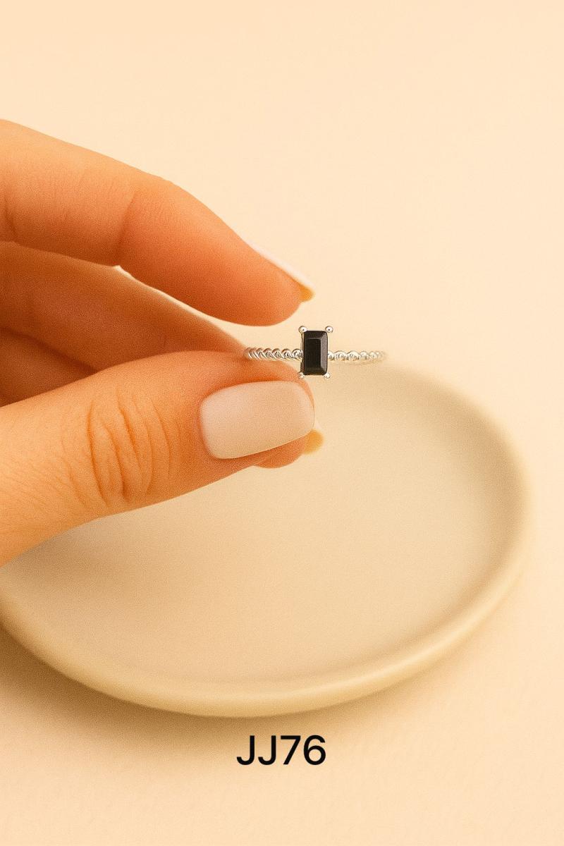 Anillo acero blanco JJ76