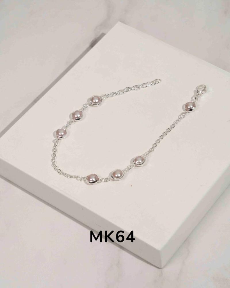 Pulsera en acero blanco MK64
