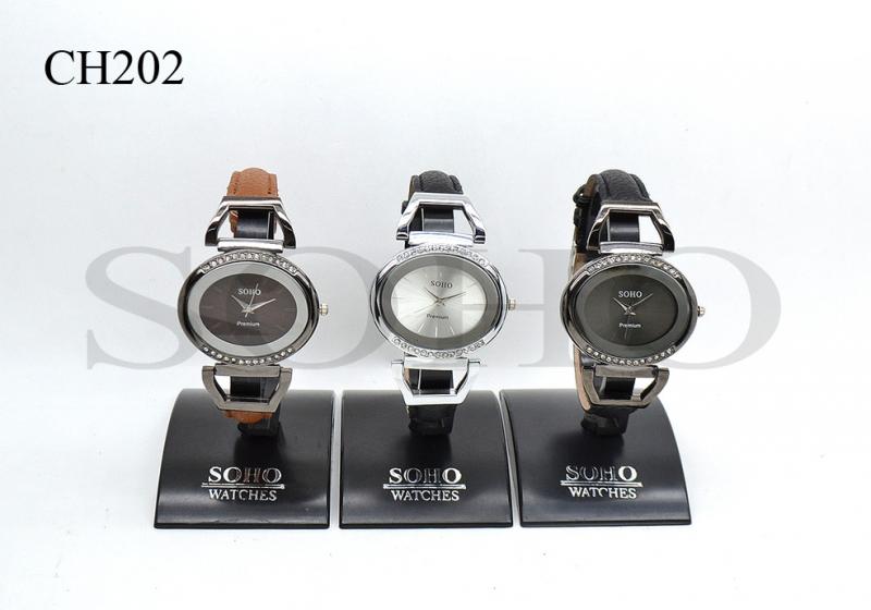 Reloj Análogo Dama CH202 Cuero