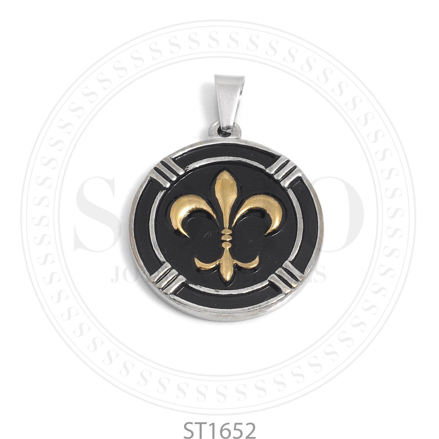 Dije combinado Acero Dorado ST1652