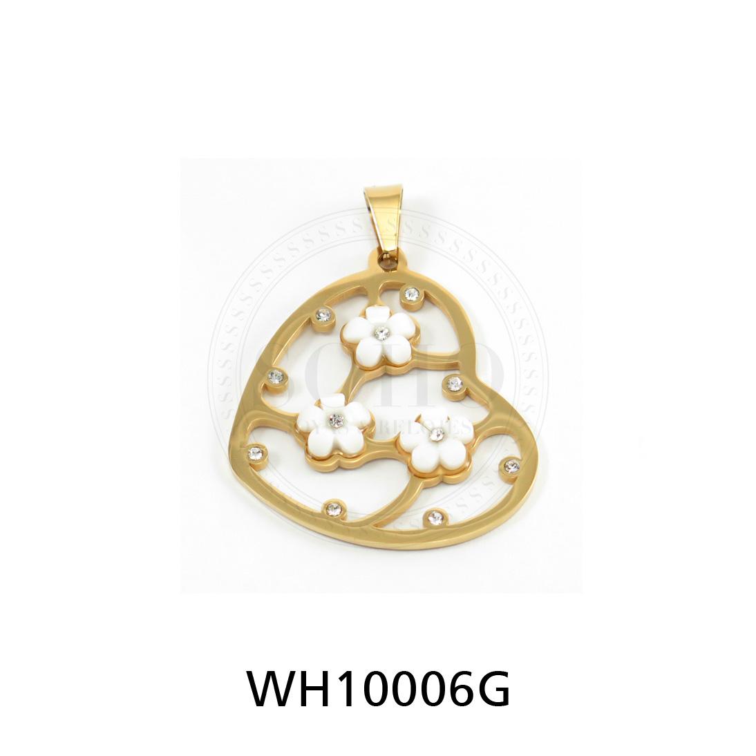 Dije corazón en Acero Dorado WH10006G