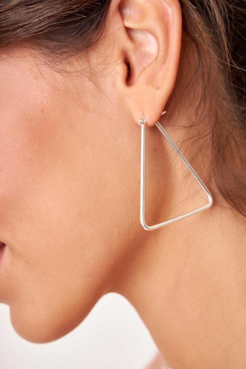 Aro argolla acero blanco MI11S