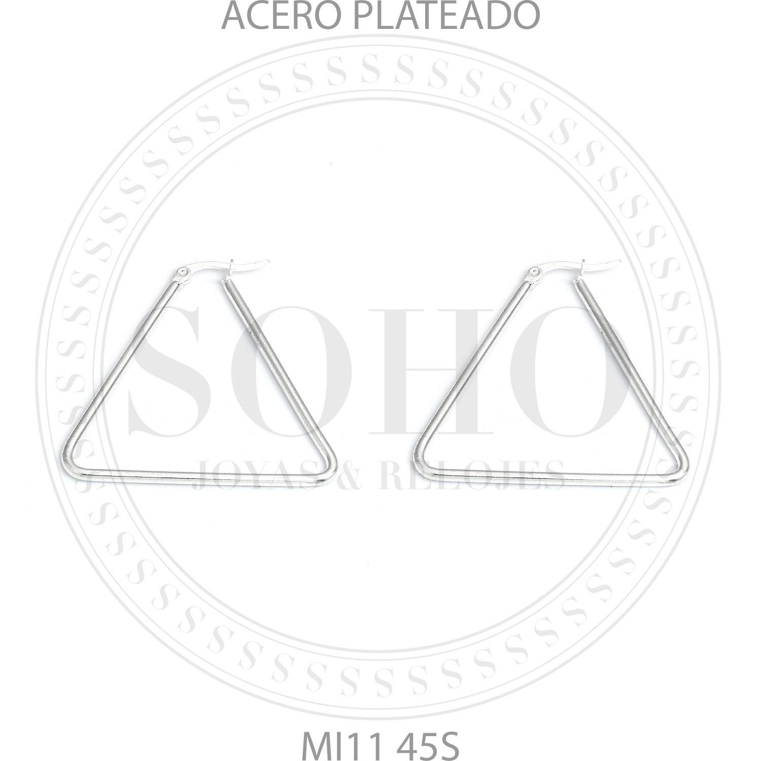 Aro argolla acero blanco MI11S