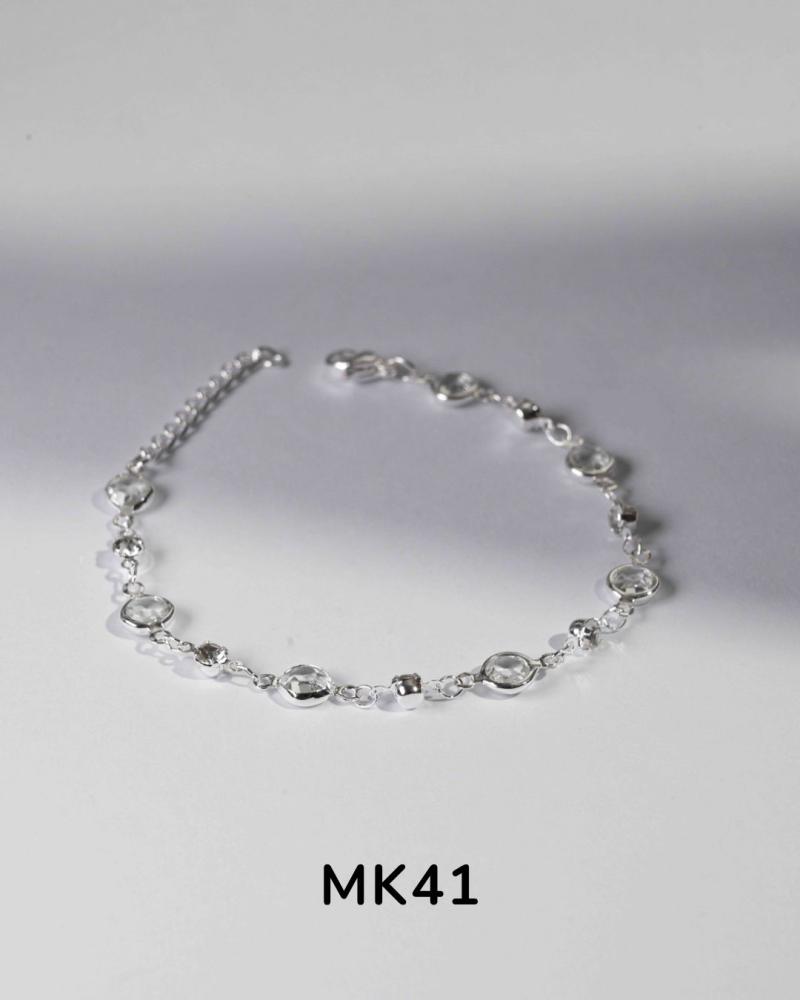 Pulsera en acero blanco MK41