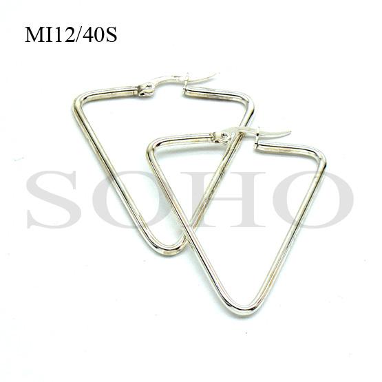 Aro argolla acero blanco MI12S