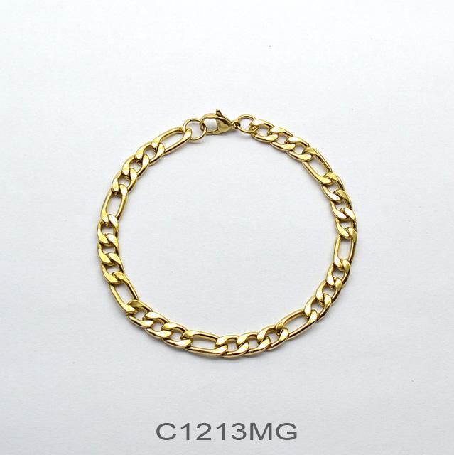 Pulsera en acero dorado C1213MG
