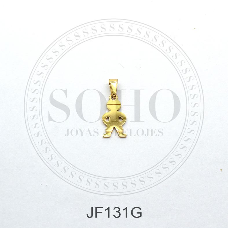 Dije nene en acero dorado JF131G