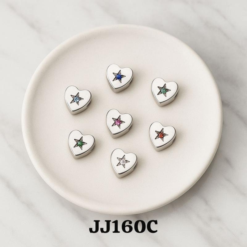 Charm para pulsera JJ160C corazon con estrella