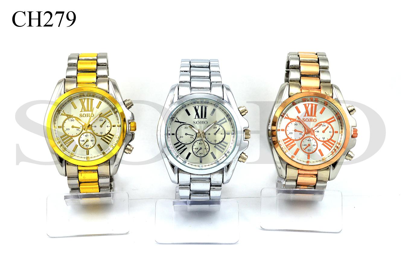 Reloj Análogo Unisex  CH279 Metal Combinado