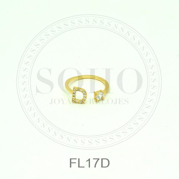 Anillo inicial dorado FL17