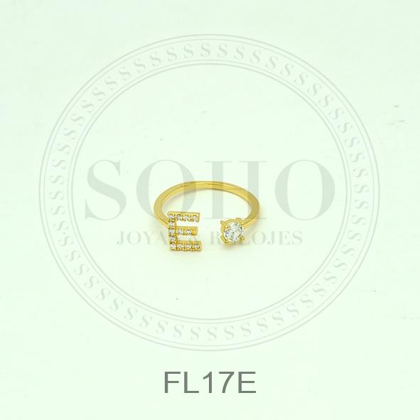 Anillo inicial dorado FL17