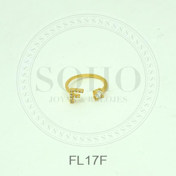 Anillo inicial dorado FL17