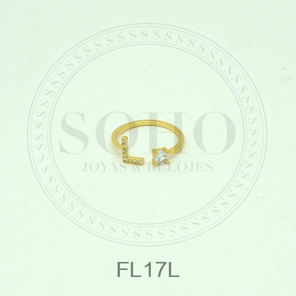 Anillo inicial dorado FL17