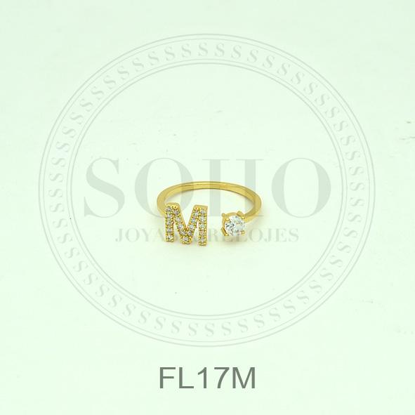 Anillo inicial dorado FL17