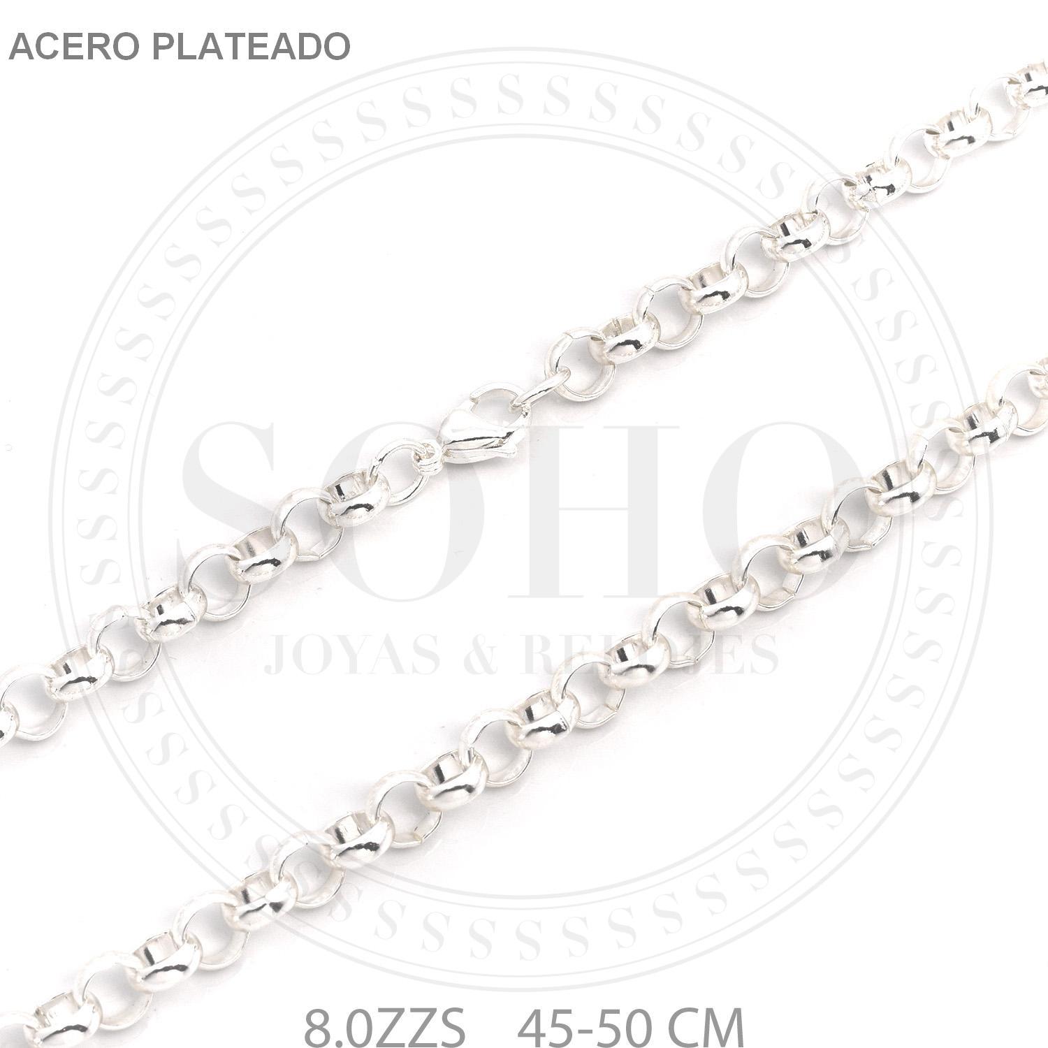 Cadena rolo acero blanco 8.0ZZS