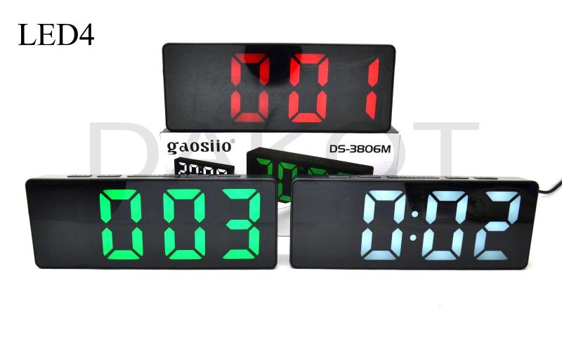 Reloj despertador LED4