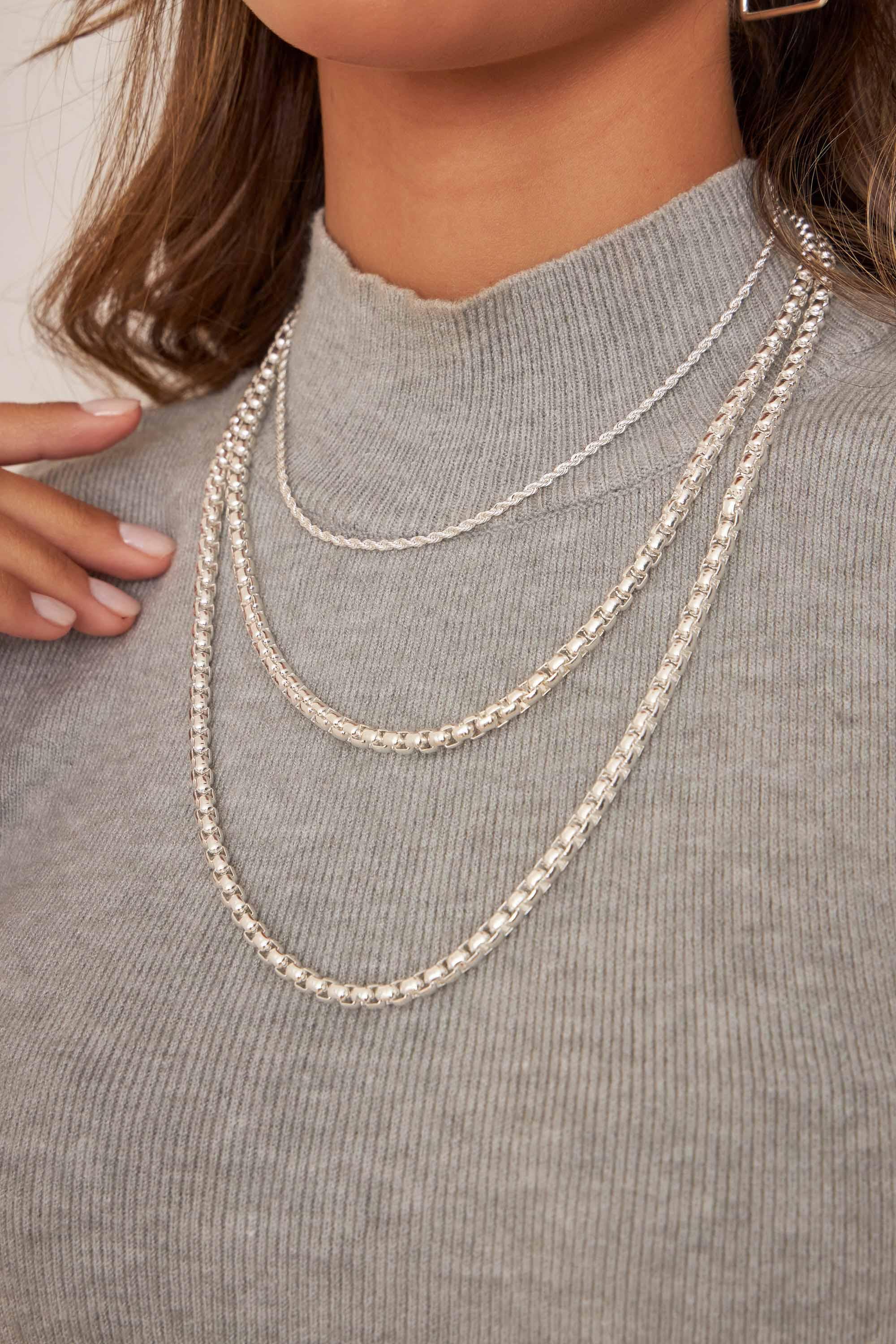 Cadena acero blanco HBN029S